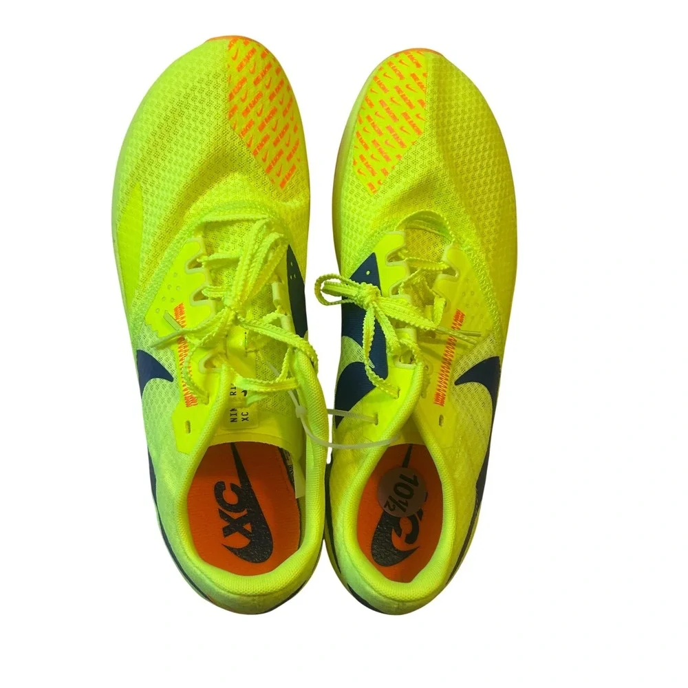 Nike Zoom Rival XC 6 Mens 10.5 Yellow New Racing Spikes DX7999-701